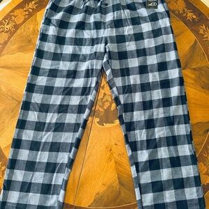 Men's Black and Blue Pants